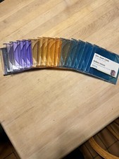 Lot of 16 Slim CD DVD Jewel Cases Assorted Colors