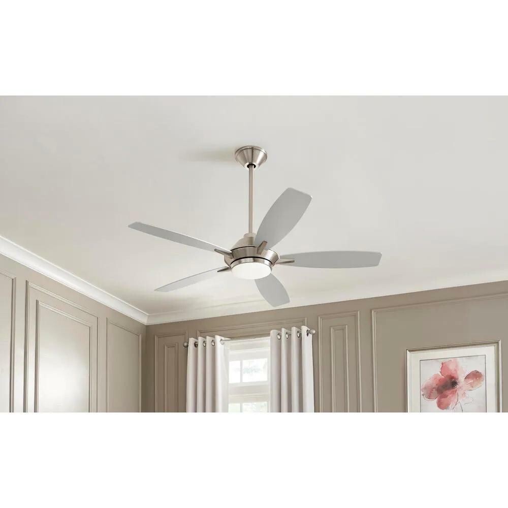 HDC AM696-BN Wilmington 52 in. LED Brushed Nickel Ceiling Fan with 