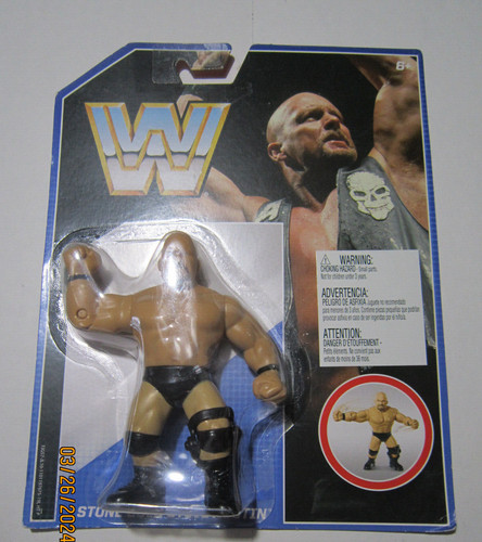 WWE Stone Cold Steve Austin retro wrestling figure...
