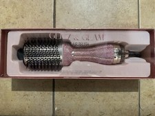 NIB Glitz Glam Hot Air Brush in Pink Rhinestone Bling