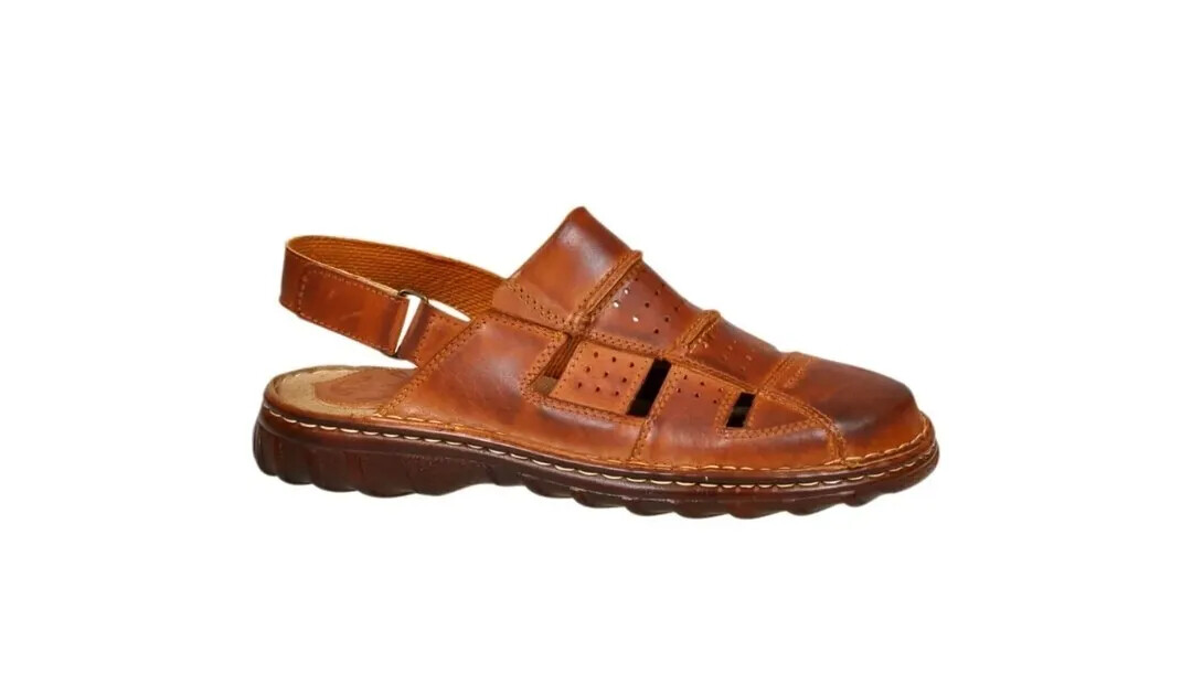 Lukpol Mens Comfy Orthopedic Form Natural Buffalo Leather  display picture 3