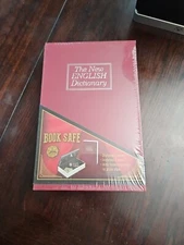 New English Dictionary Secret Book Safe w 2 Keys Lock Burgundy NEW Fast Shipping