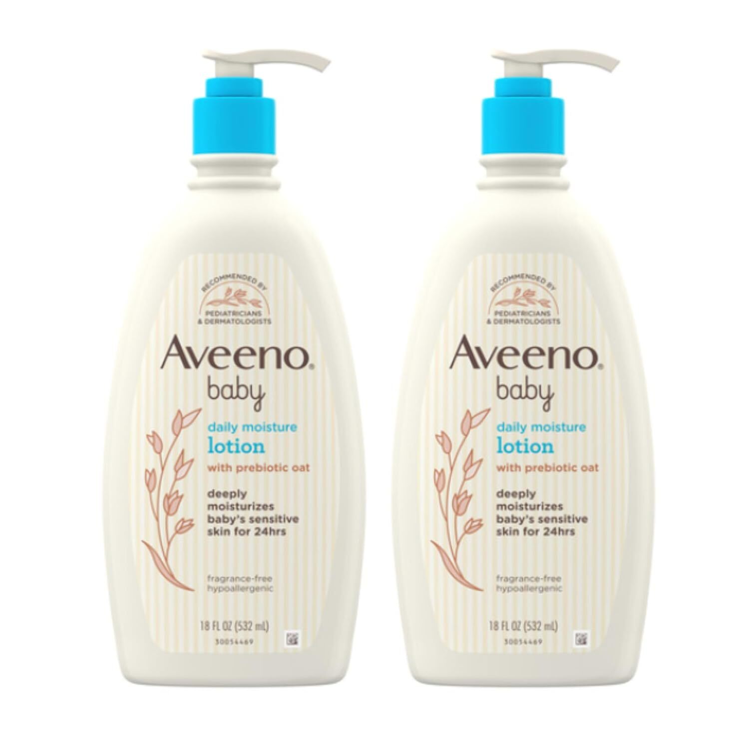 Aveeno Baby Daily Moisture Body Lotion for Sensitive Skin, 18 Fl Oz Pack of 2 ,,