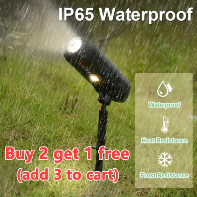 LED Bright Solar Powered Spotlight Waterproof Outdoor Garden Yard Spot Lights