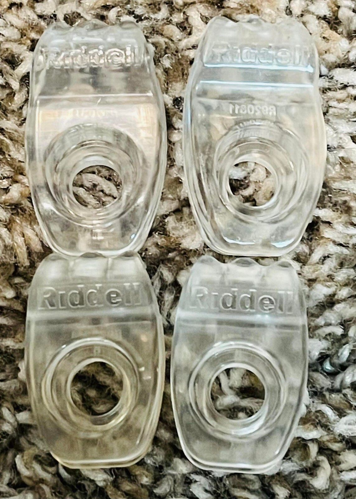 Riddell Speedflex Football Helmet Facemask Clips clear Face Mask Plastic eBay