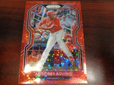 2021 Prizm Aristides Aquino #'ed 89/99 RED Donut Circles Prizm-REDS