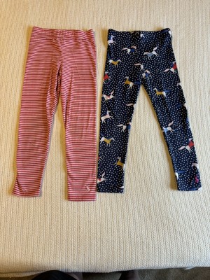 Joules 5y Legging Lot 110 Girls Unicorn Striped Red Navy