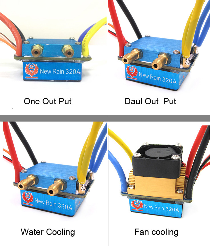 RC ESC, 200A ESC Regolatore Di Velocità Elettrico Con Raffreddaento Ad - Foto 12