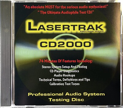 Lasertrak CD2000 Audio System Test CD Disc