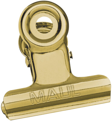 MAUL Briefklemmer MAULstandard Breite 30 mm gold 10 Stück