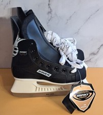 NWT Bauer Impact 100 Ice Hockey Skates Juniors 1R Shoe Sz 2 TUUK Fasteel Blades