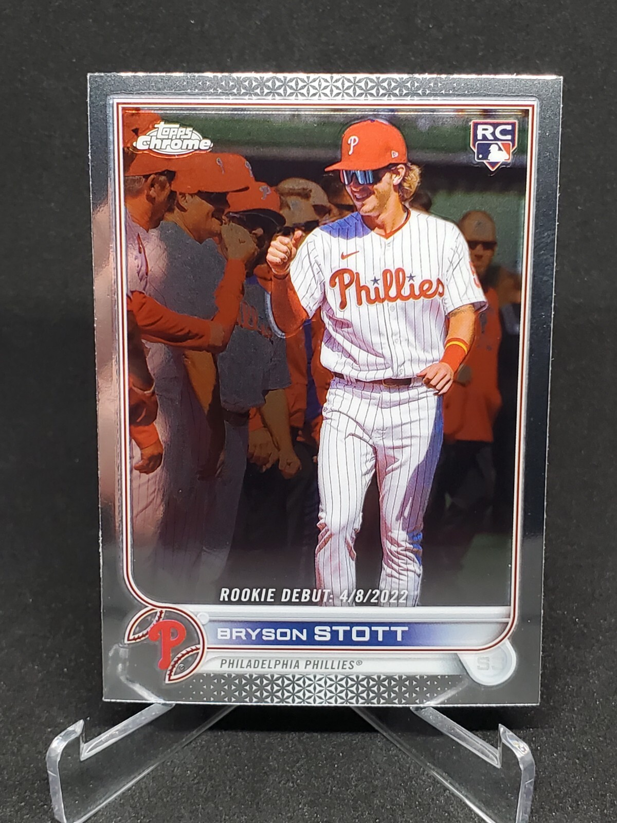 2022 Topps Chrome Update Bryson Stott Rookie Debut USC128 Philadelphia Phillies
