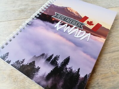 Reisetagebuch Kanada. Notizbuch A5 zum Selberschreiben