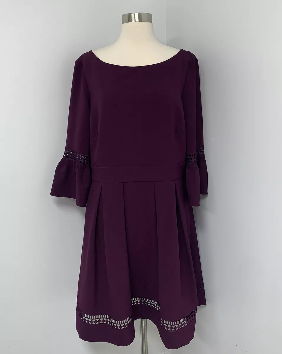 Fit and flare bell sleeve cheap dress