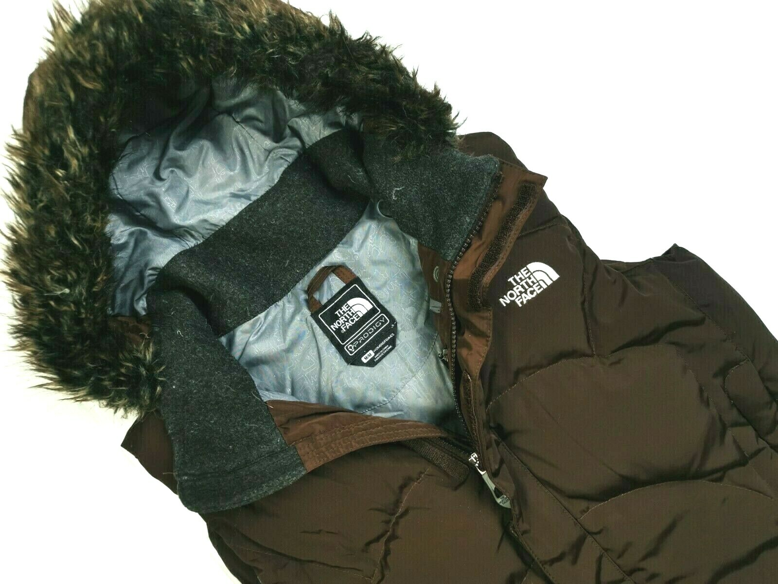 600 PRODIGY DOWN FUR HOOD BOMBER BROWN 