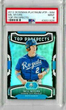 2012 Bowman Platinum Wil Myers Top Prospects PSA 9