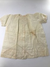 Vintage Hand Finished Size 6 White Button Up Girls Short Sleeve Shirt