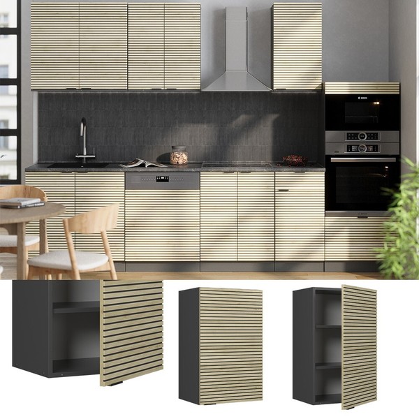 HäNgeschrank Fame-Line Anthrazit Eiche GefräSt 45 Cm Vicco-image