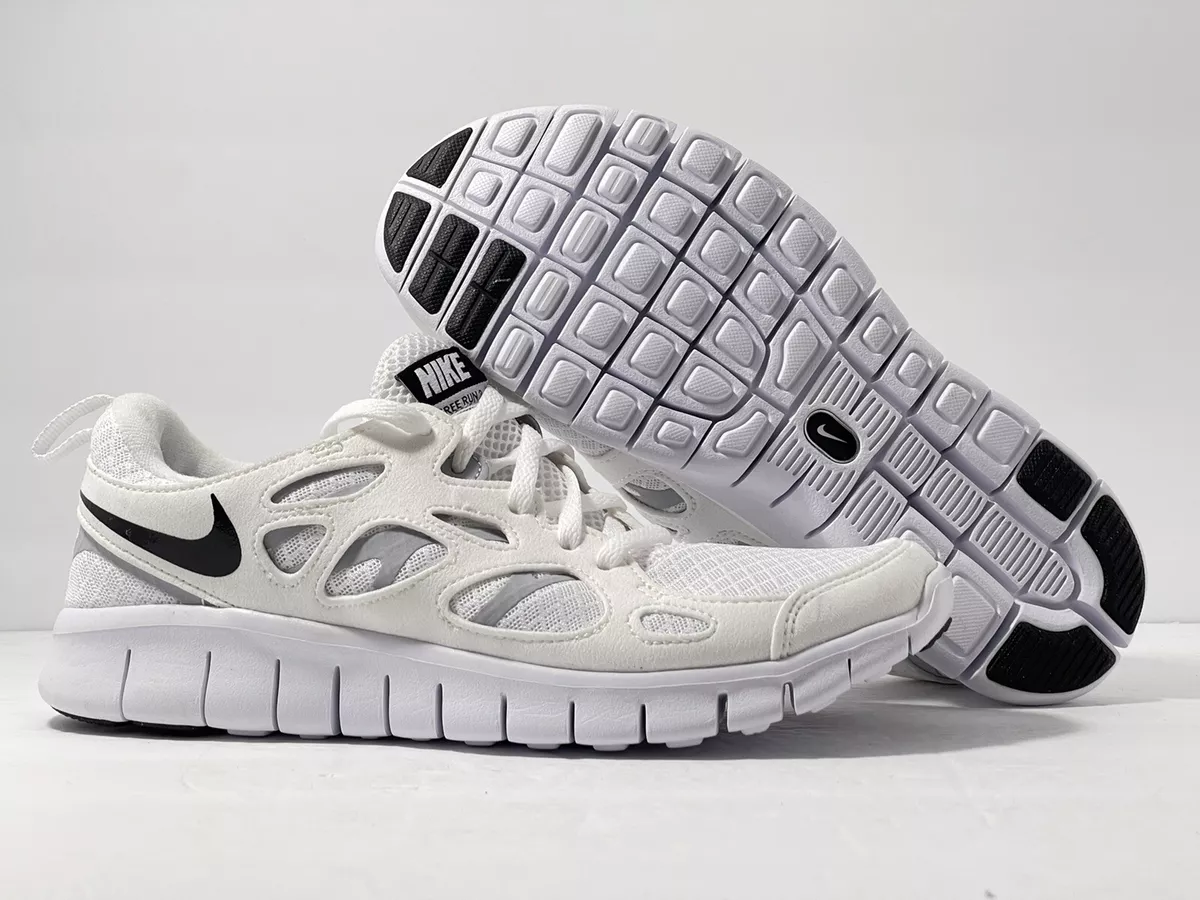 New Nike Run 2 White Black Pure Platinum DH8853-100 GS Size 4Y-7Y | eBay