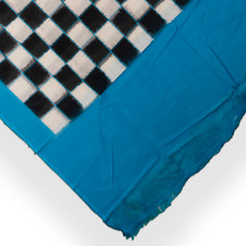 Blue Cotton Pochampally Handloom Dupatta