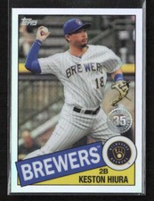 2020 Topps Chrome #85TC-16 Keston Hiura 1985 Topps Baseball Milwaukee Brewers