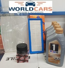KIT 3 FILTRI BOSCH TAGLIANDO SMART 451 DAL 2007 1000 BENZINA 4 LT MOBIL 0W40
