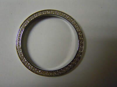 White GP CZ Bezel for Midsize Rolex Datejust 68240,68274,78240 31mm