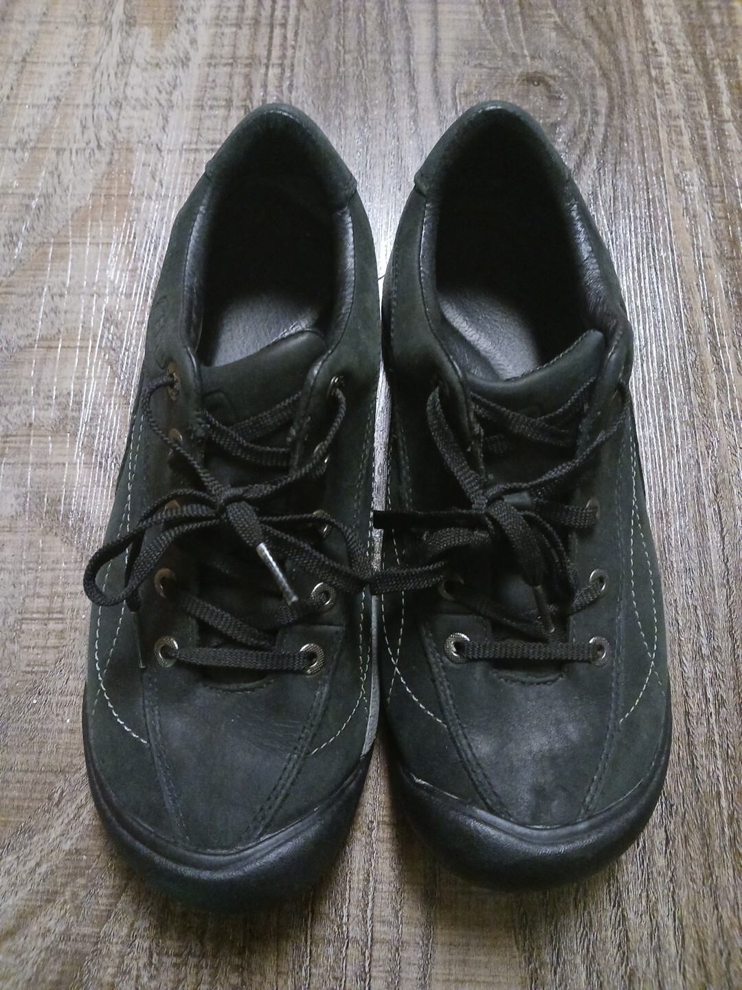 Keen Toyah scarpe da donna 8 5 M nere 53001 BLCK in pelle escursionismo Oxford