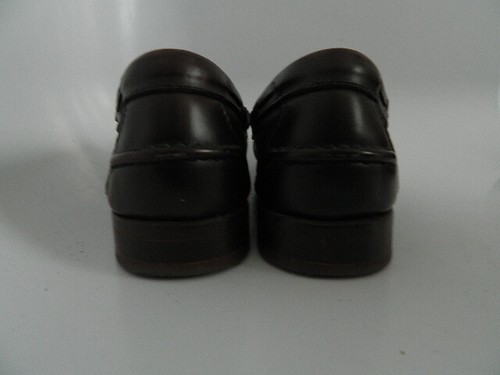 Polo Mens Leather Upper Burgandy Penny Loafers w\Tassels Size 10D - Zdjęcie 4 z 8