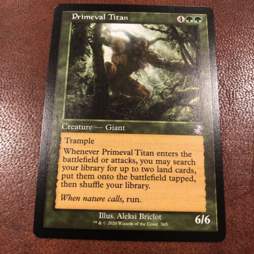 Primeval Titan Time Spiral: Remastered TSR MTG Magic The Gathering MINT