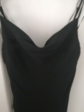 Full Length Black Ladies Cocktail, Evening Prom Dress