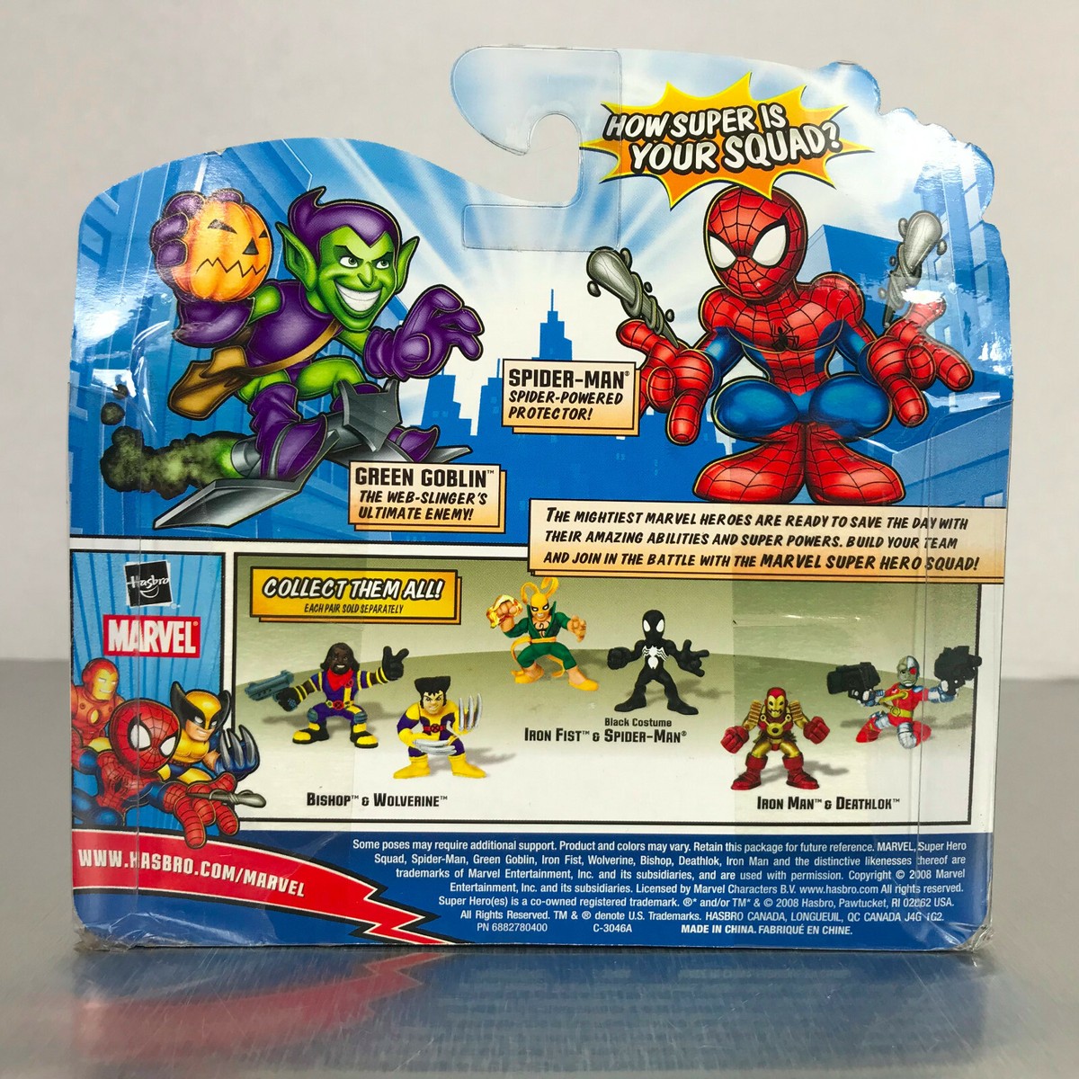 Marvel Super Hero Squad SPIDER-MAN & GREEN GOBLIN figures 2-Pack