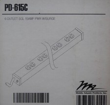 Middle Atlantic PD-615C 6 OUTLET SGL 15AMP PWR w/ SURGE