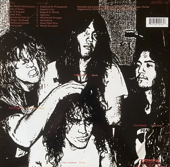 TERRORIZER World Downfall LP GREEN Earache 2002 RE Napalm Death Morbid Angel - Image 4 of 4