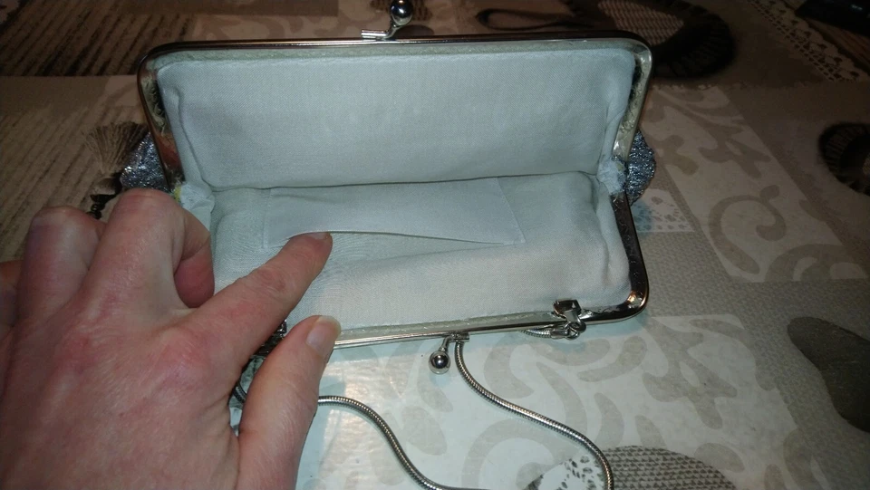 Petit Sac De Soirée Argenté - Photo 3/4