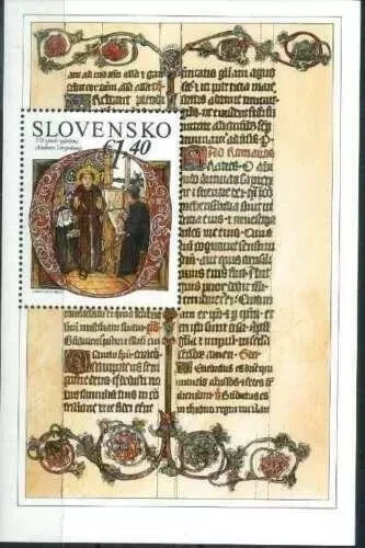 Slovakia 2015 Academia Istropolitana religious art sheet MNH mint *COMBINED POST