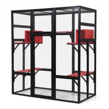 70  Gothic Large Cat Catio Wood Enclosure Platforms Condos Patio Weatherproof