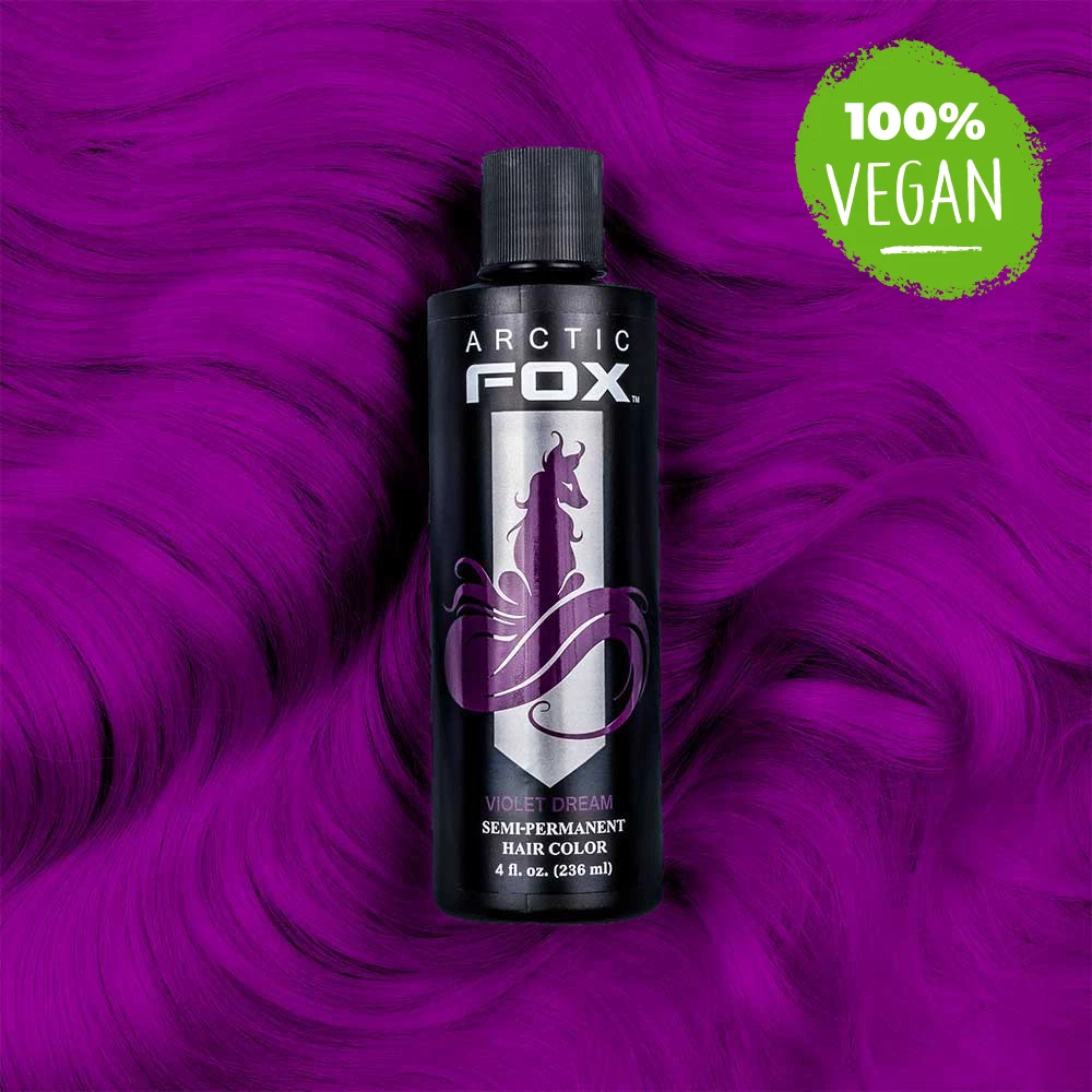 Arctic fox hair top dye on dogs