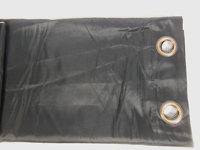 NEW Unbranded Solid Black Grommet-Style Curtain Panel 56  X 81 