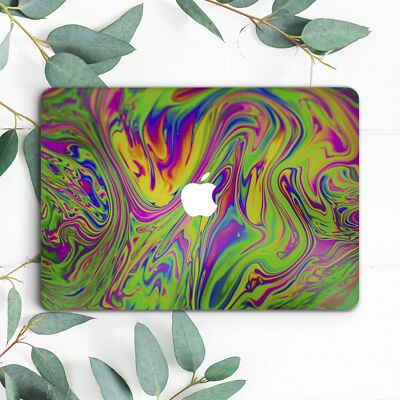 Fluid Art Trippy Abstract Colorful Hard Case For Macbook Pro 13 14 15 16 Air 13