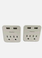 2 POWRUI USB Wall Charger Surge Protector AHR-095-C Output 5V Type C European