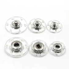 Acrylic Clear Snap Button Invisible Button Fastener DIY Clothing Sewing Supplies