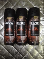 Axe Fine Fragrance Collection Body Spray Fire Santal 4 Oz 72H Fresh Lot Of 3