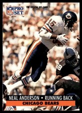 1991 Pro Set Neal Anderson Chicago Bears #451
