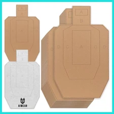 30x18in Uspsa Cardboard Torso Shooting Targets – Durable Silhouette for Range...
