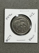 🩸1976 NEW ZEALAND 20 CENT COIN🩸KIWI TWENTY CENTS QUEEN ELIZABETH II #C7🩸