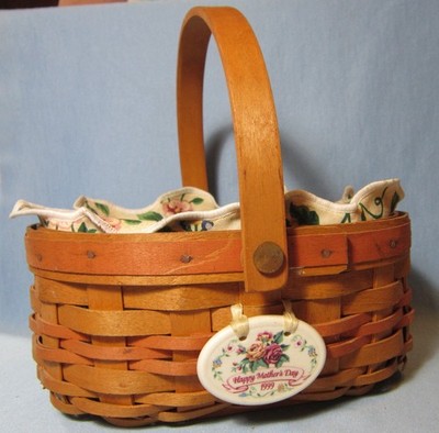 1999 TEA for TWO   MOTHERS DAY    Vintage Longaberger Woven Basket