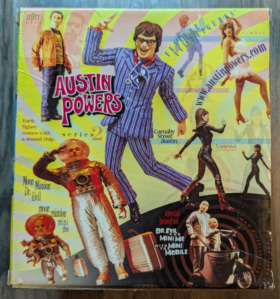 Austin Powers Serie 2 Dr. Juguetes McFarlane Evil Mini Me Mini Mobile 1999 vintage Foto 2 de 4