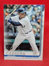 2019 Topps Series 1 # 230 Miguel Cabrera Detroit Tigers 150th Years Gold Stamp