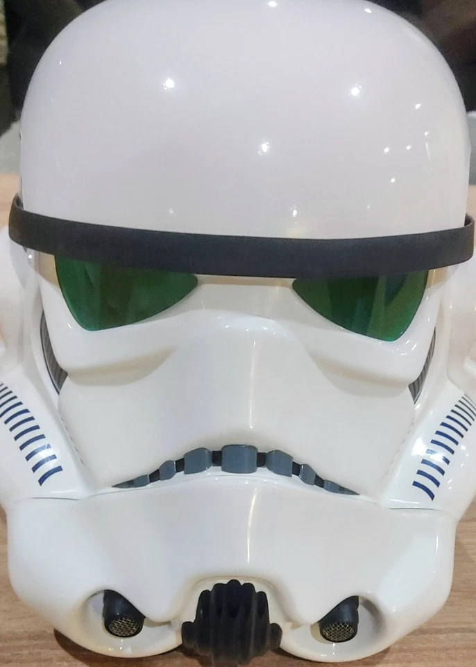 Star WARS Master Replicas Stormtrooper Helmet 2007 Excellent État Real Size - Photo 4/4